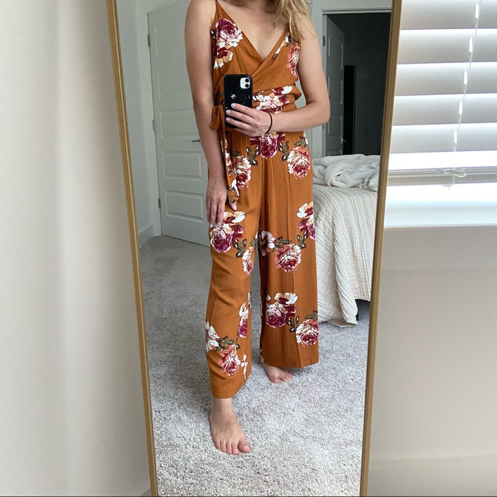 Floral jumpsuit romper